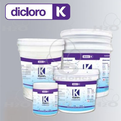 diclor, dicloro klaren, quimicos para limpieza de alberca, productos quimicos para limpieza de piscina